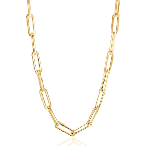 14K Grand Paper Clip Chain