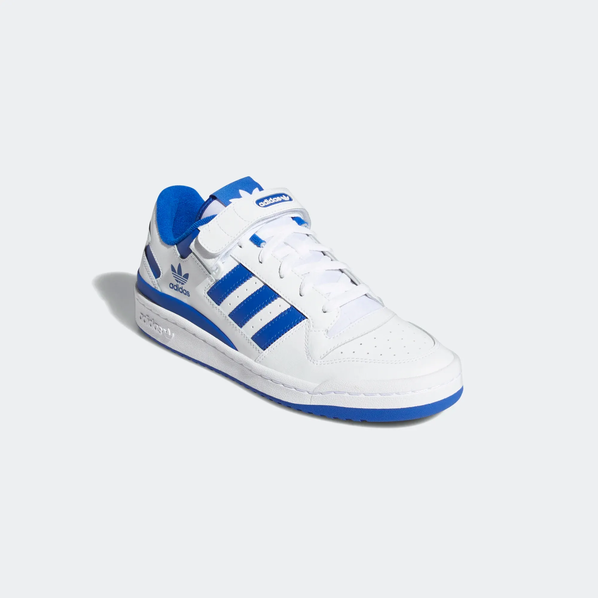 Adidas Men's Forum Low Shoes - Cloud White / Cloud White / Royal Blue