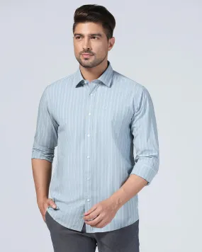 Casual Blue Stripe Shirt - Dollar