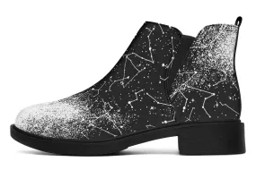 Constellation Chelsea Boots - Comfy Slip-On - Soft & Water-Resistant Micro-Suede Vegan Shoes