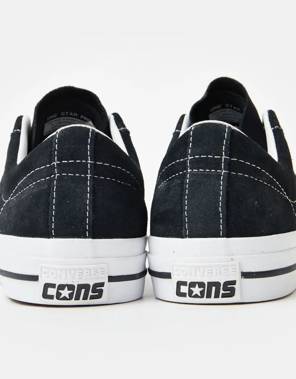 Converse One Star Pro Ox Skate Shoes - Black/White/White