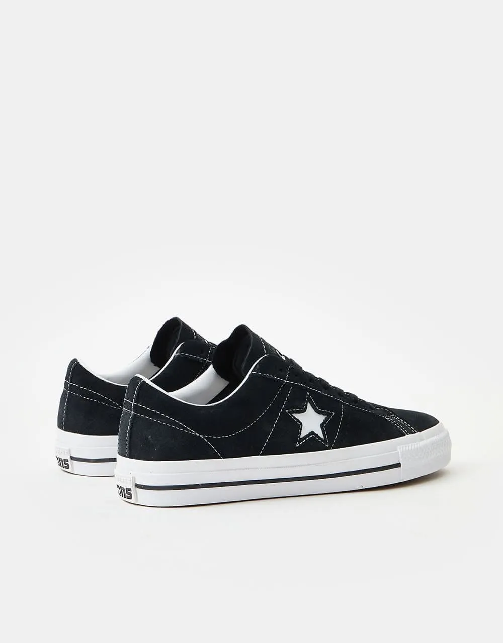 Converse One Star Pro Ox Skate Shoes - Black/White/White