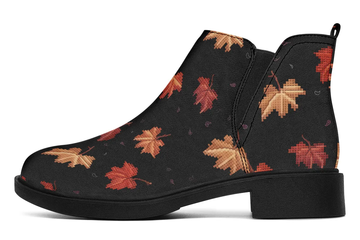 Cozy Autumn Chelsea Boots - Comfy Slip-On - Soft & Water-Resistant Micro-Suede Vegan Shoes