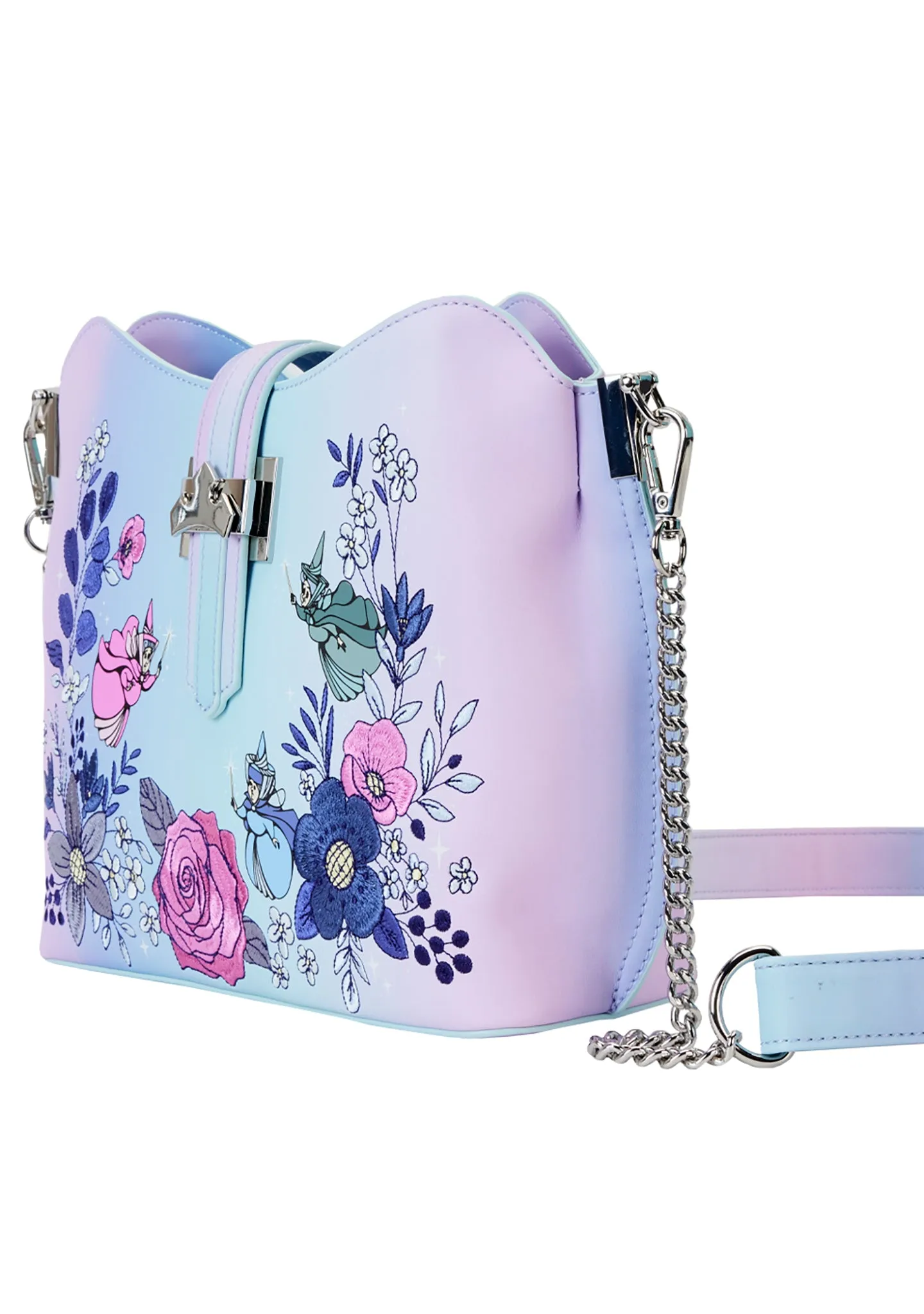 Disney Sleeping Beauty 65th Anniversary Floral Crown Crossbody Bag