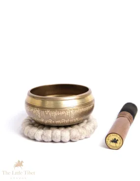 Goddess Tara: Empowering Tibetan Singing Bowl for Spiritual Awakening - BZ326