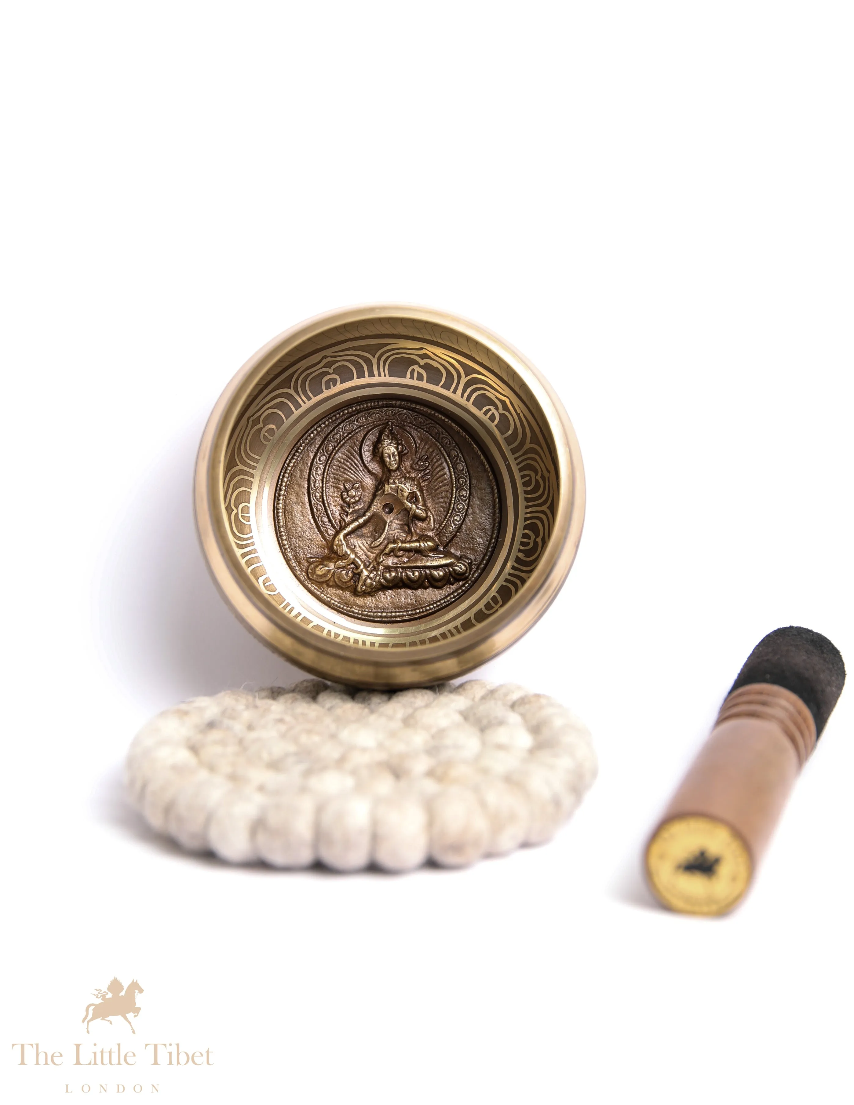 Goddess Tara: Empowering Tibetan Singing Bowl for Spiritual Awakening - BZ326