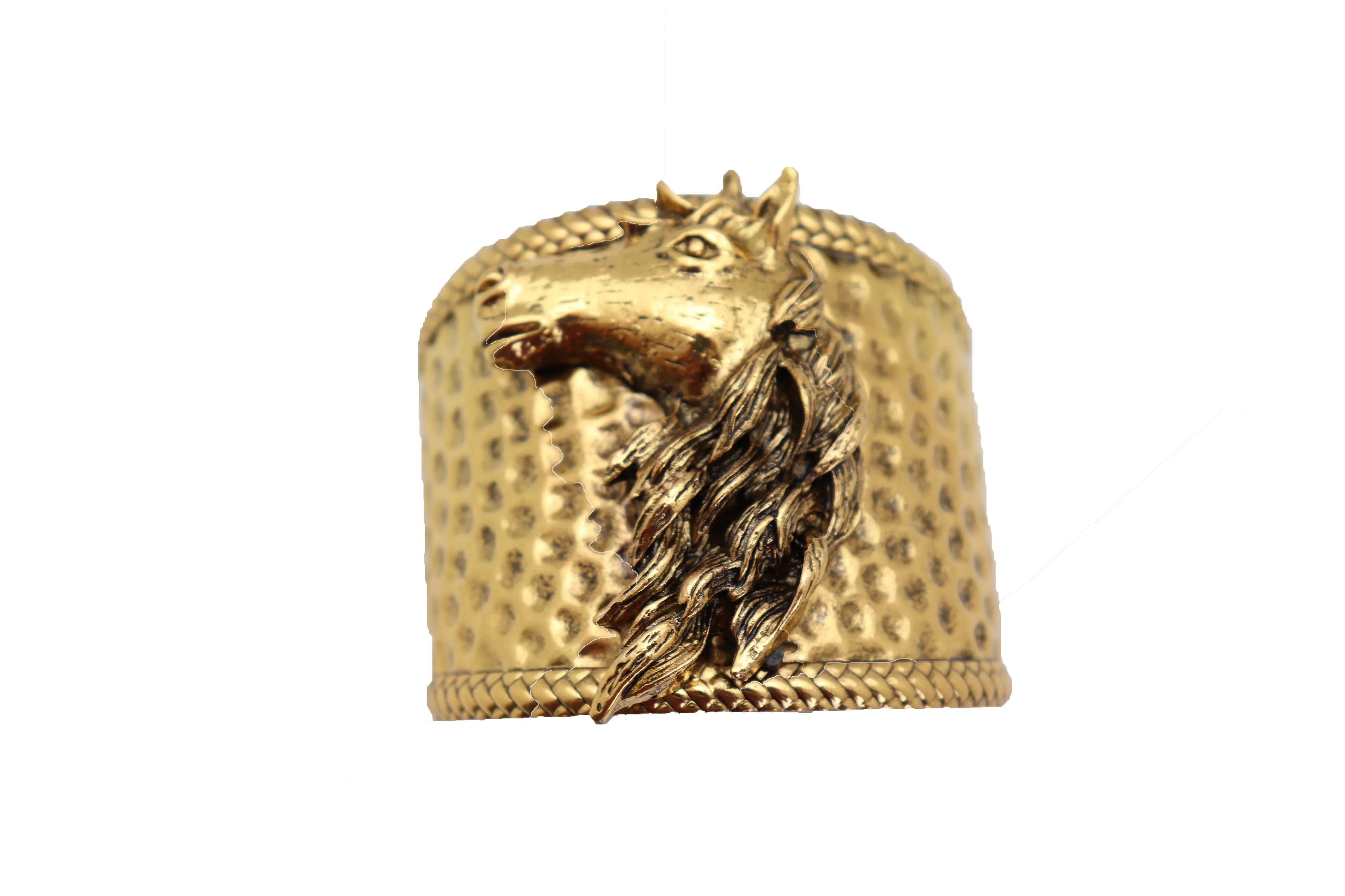 Gold Fashion Metal Wrist Cuff Bracelet Horse Head Animal Rodeo Jewelry Hot