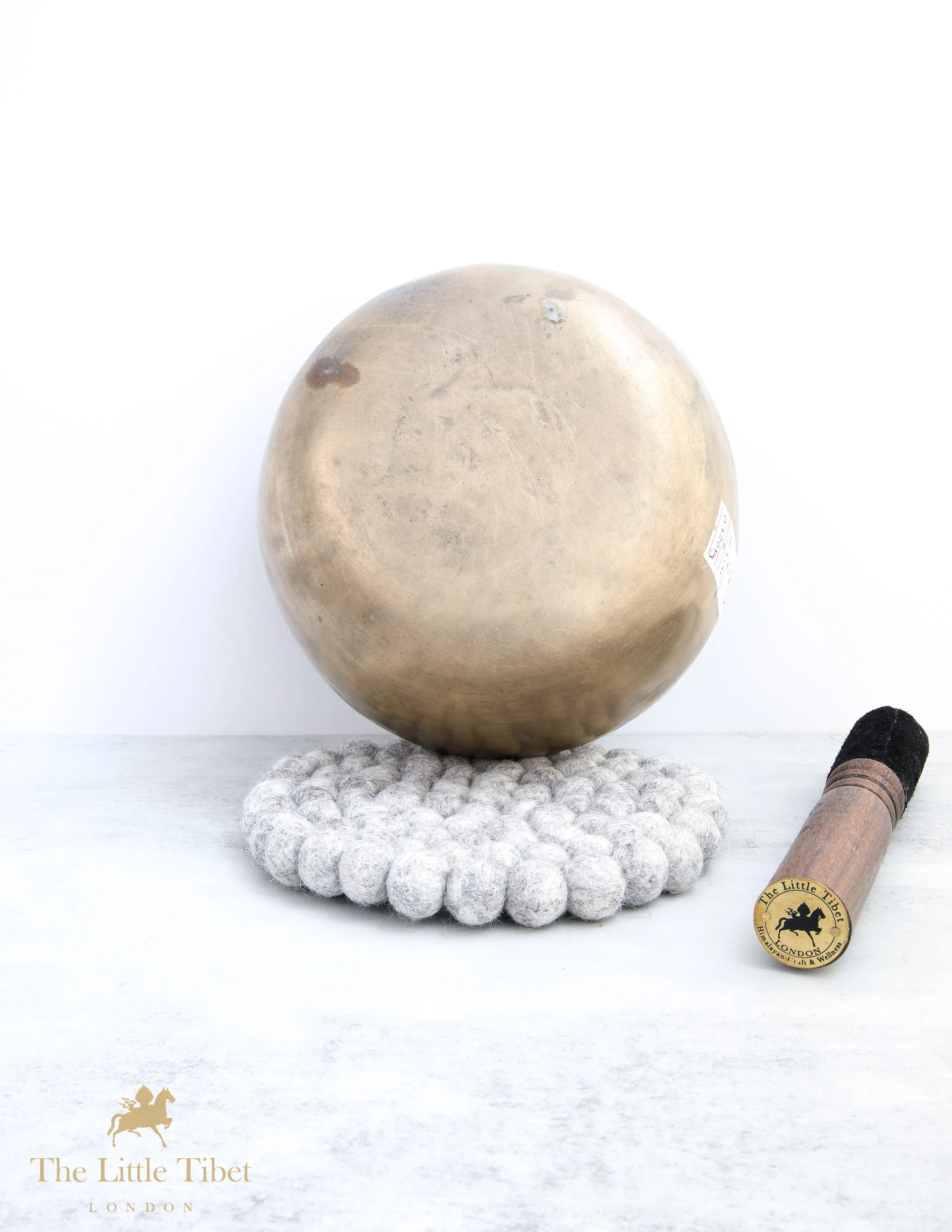 Hand-hammered Antique Tibetan Singing Bowl - B38