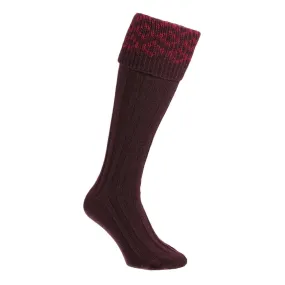 HJ Hall Patterned Top Shooting Socks