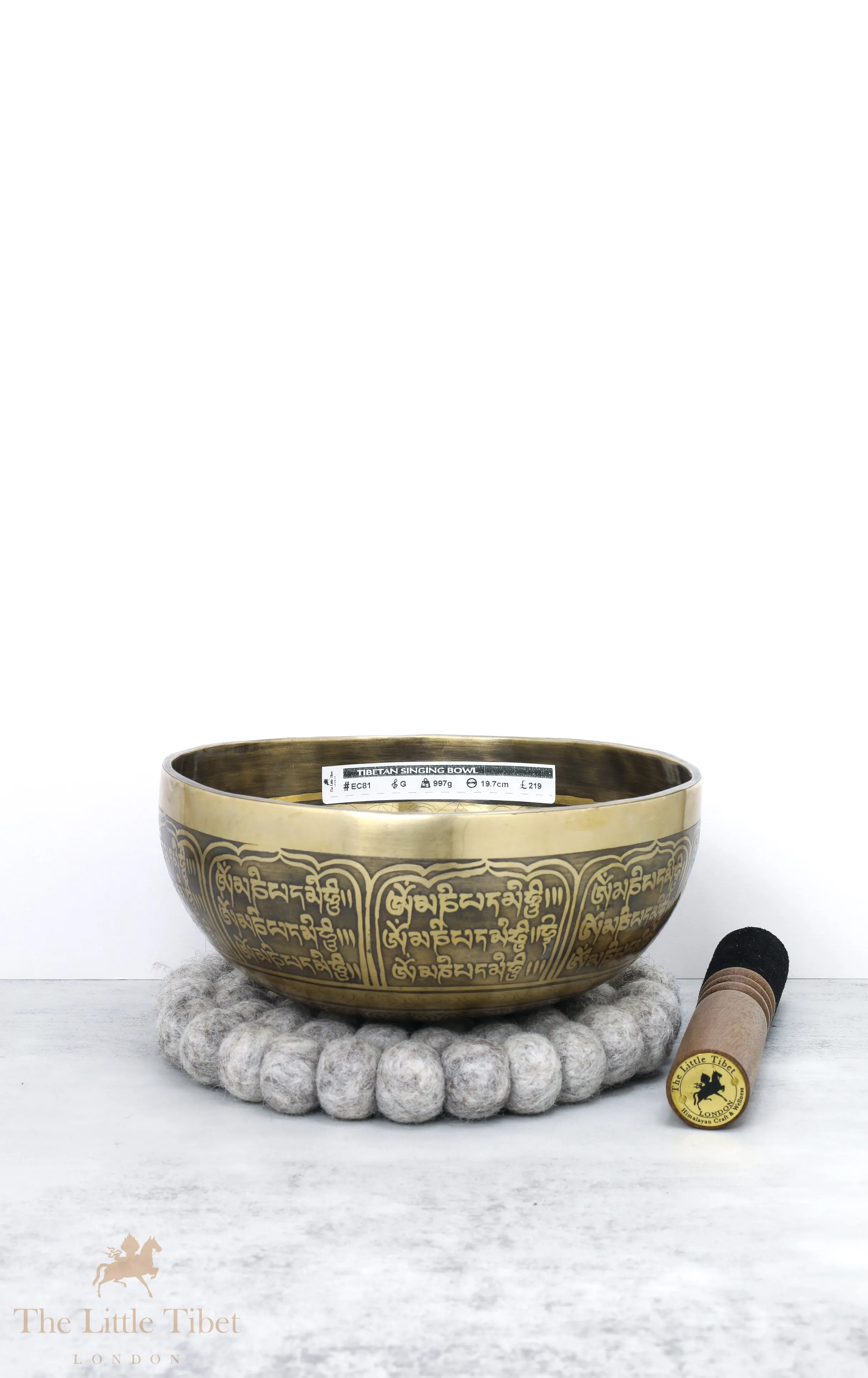 Holistic Healing Flower of Life Tibetan Singing Bowl - EC81