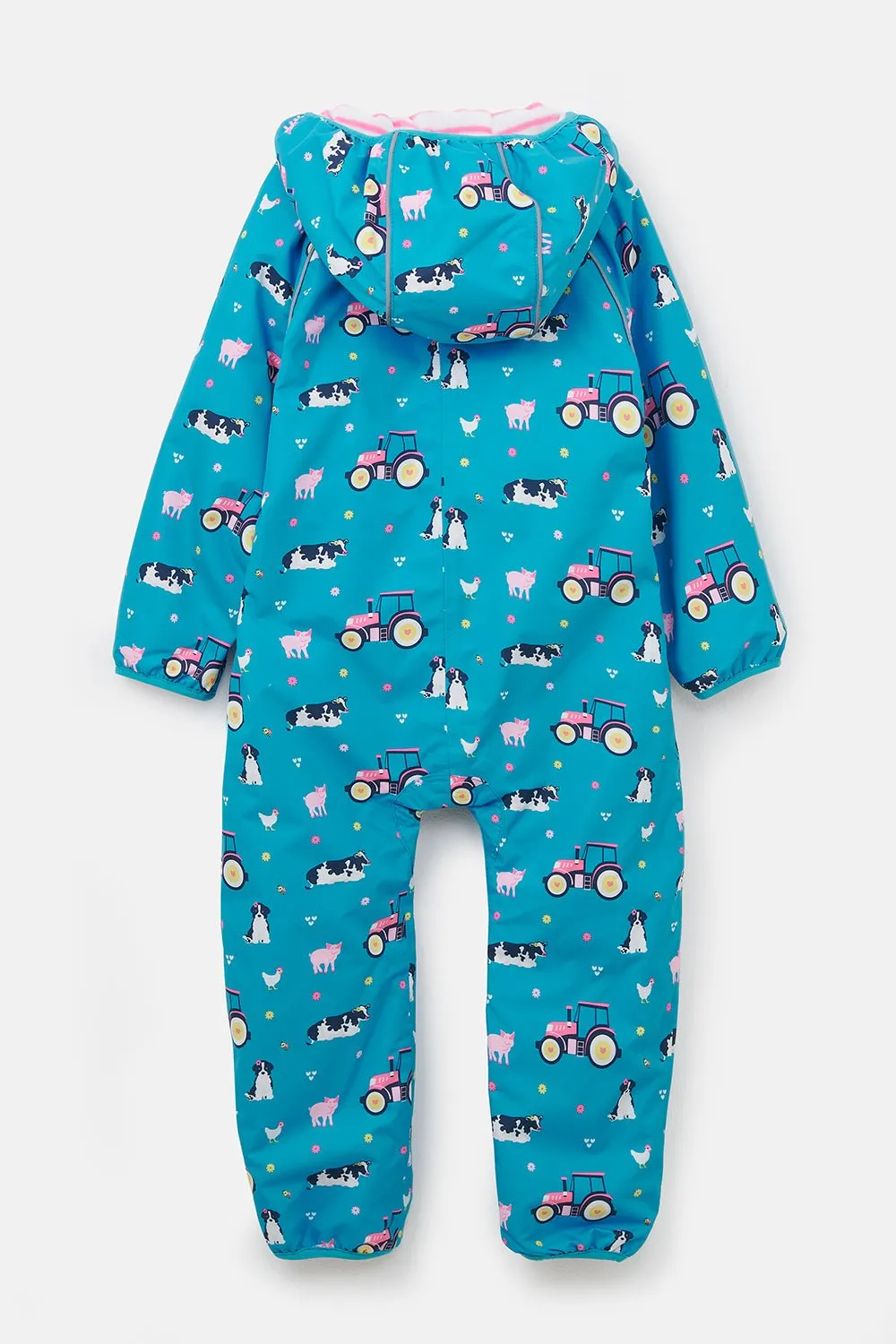 Jamie Puddlesuit - Teal Farm Print