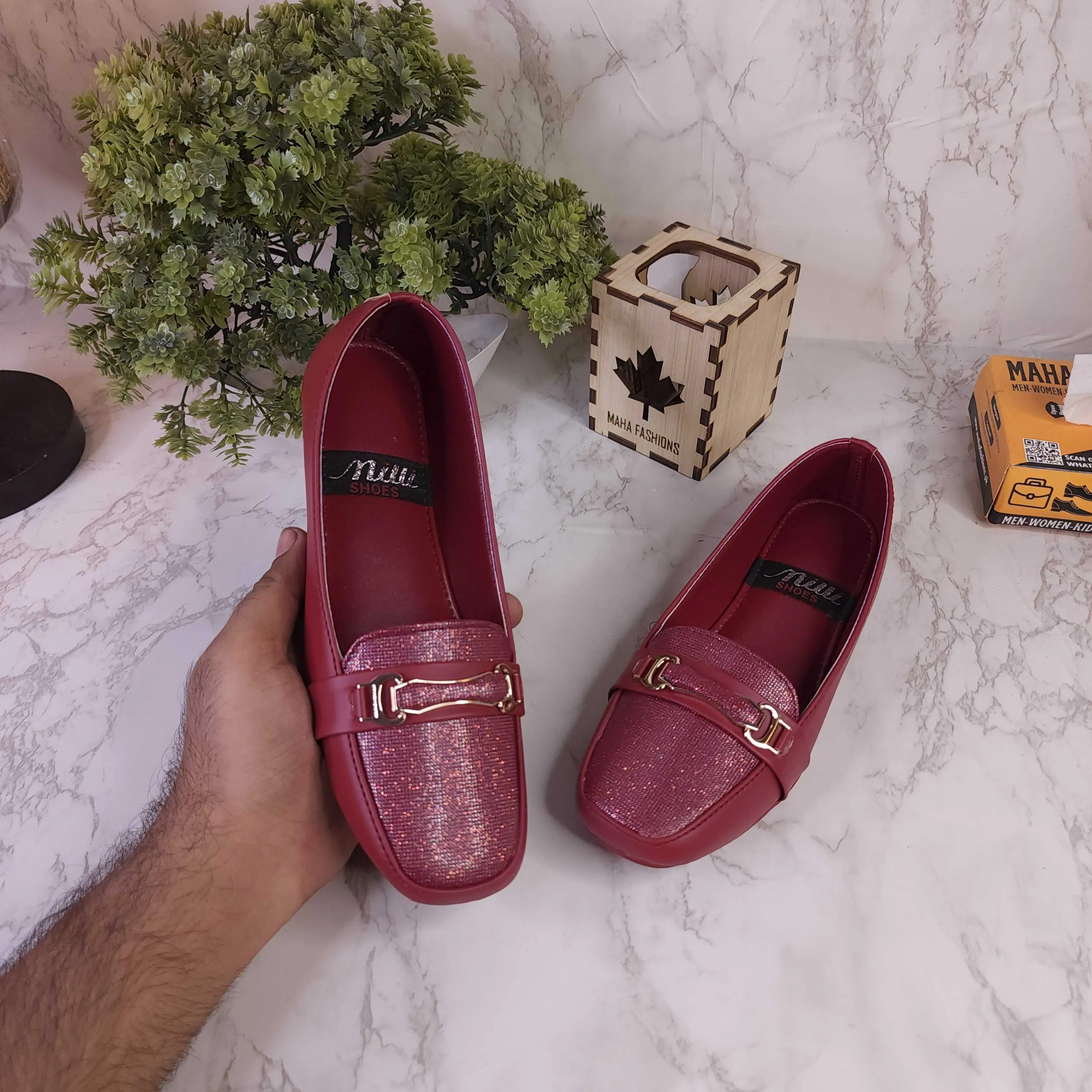 Maroon Casual Loafers