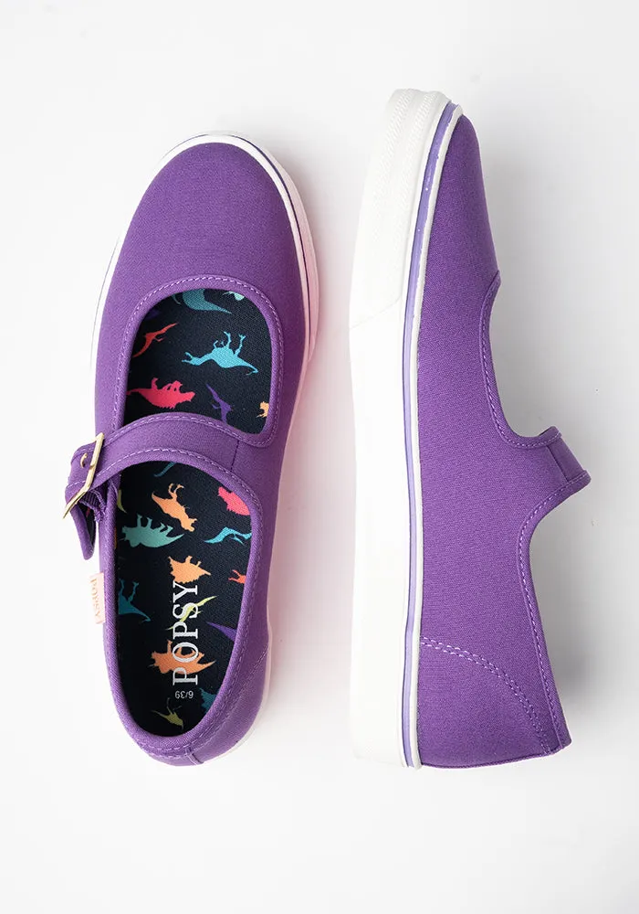 Mary Jane Pumps Purple