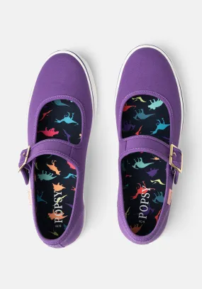 Mary Jane Pumps Purple