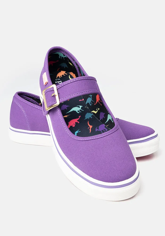 Mary Jane Pumps Purple