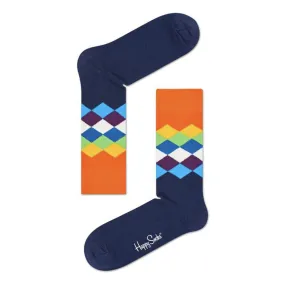 Orange Faded Diamond Sock