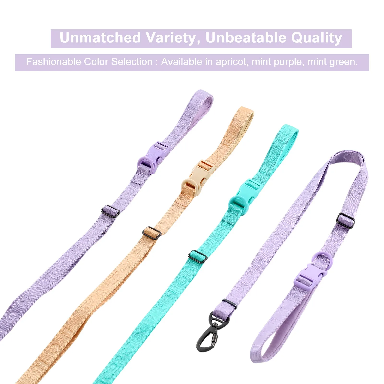 PADDED  ACTIVE  PET LEASH  - APRICOT