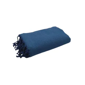 Plain Terry Fouta 100 x 200 cm Bath towel Duck Blue