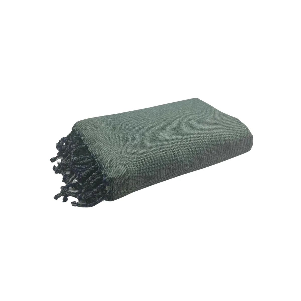 Plain Terry Fouta 100 x 200 cm Bath towel Olive