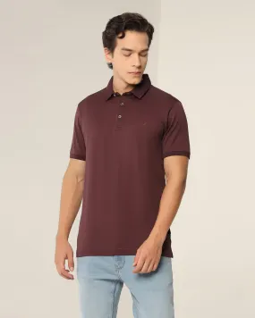 Polo Wine Solid T-Shirt - Tango