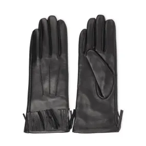 Pordenone - Leather Gloves with Fringes