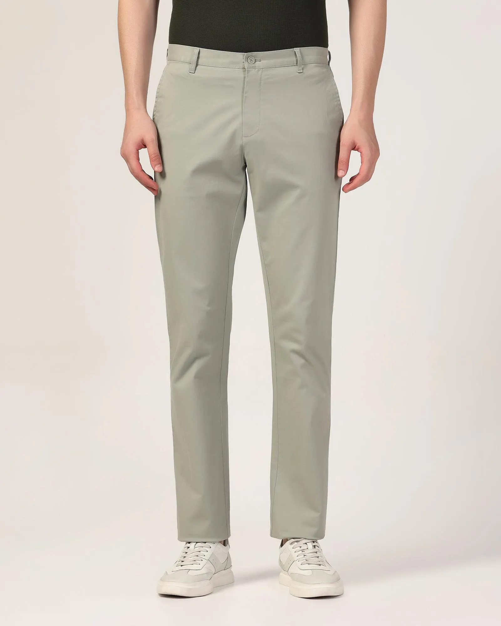 Slim Comfort B-95 Casual Pistachio Solid Khakis - Lab