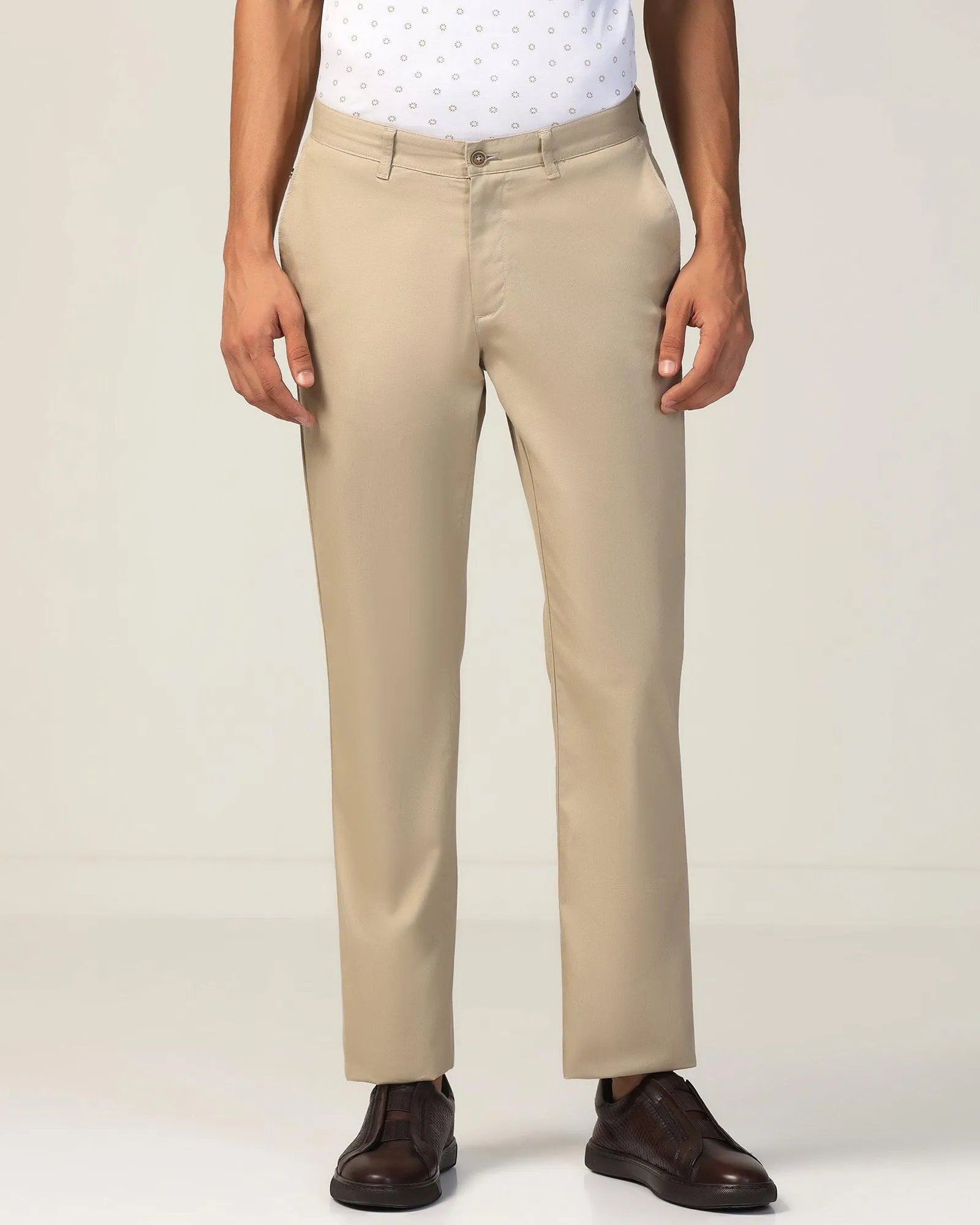 Straight B-90 Casual Khaki Textured Khakis - Kart