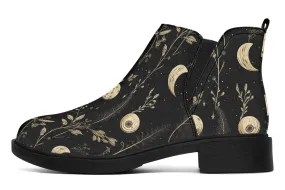 Twilight Garden Chelsea Boots - Comfy Slip-On - Soft & Water-Resistant Micro-Suede Vegan Shoes