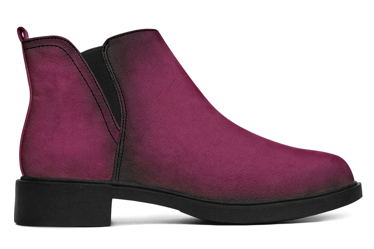 Wicked Berry Chelsea Boots - Comfy Slip-On - Soft & Water-Resistant Micro-Suede Vegan Shoes