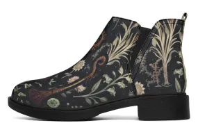 Witches' Broomsticks Chelsea Boots - Comfy Slip-On - Soft & Water-Resistant Micro-Suede Vegan Shoes